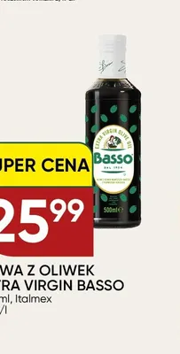 Oliwa z oliwek extra virgin Basso promocja w Chata Polska