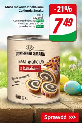 Masa makowa z bakaliami promocja w Dino