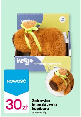 Zabawka interaktywna kapibara Haryo Jumping Capybara promocja w Pepco