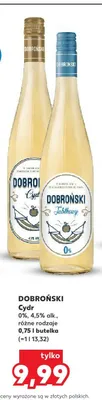 Cydr Dobroński Klasyczny promocja w Kaufland