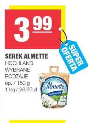 Serek Almette Hochland promocja w SPAR
