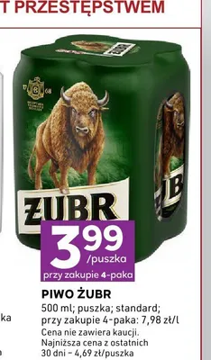 Piwo Żubr promocja w Stokrotka