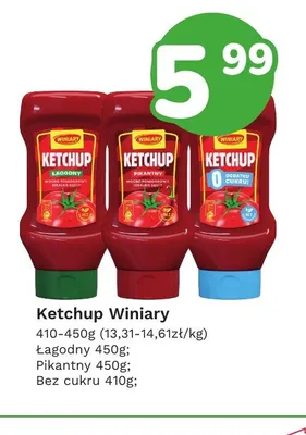 Ketchup Winiary Łagodny promocja w Limonka