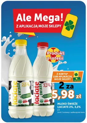 Mleko świeże Łaciate 3,2% promocja w Euro Sklep