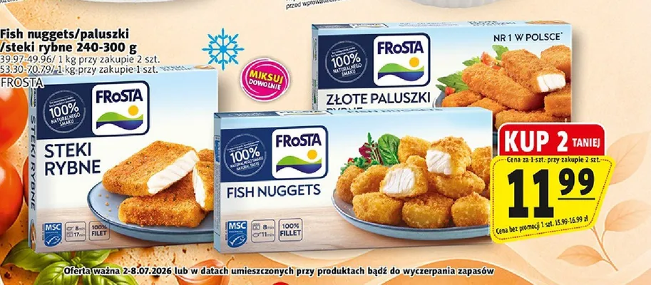 Fish nuggets Frosta promocja w Prim Market