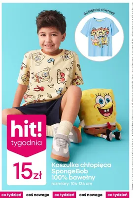 Koszulka chłopięca 100% bawełny promocja w Pepco
