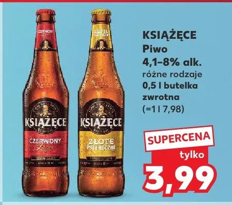 Piwo Czerwony Lager promocja w Kaufland