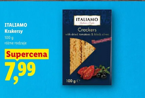 Krakersy ITALIAMO promocja w Lidl