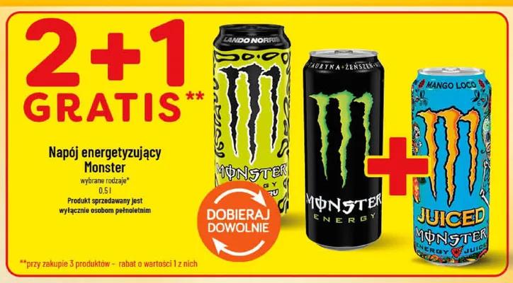 Napój energetyzujący Monster Lando Norris promocja w POLOmarket