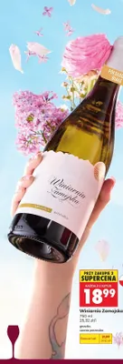 Wino Winiarnia Zamojska gruszka promocja w Biedronka