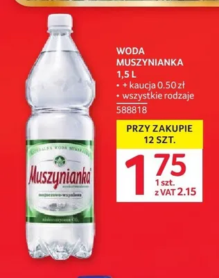 Woda Muszynianka promocja w Selgros