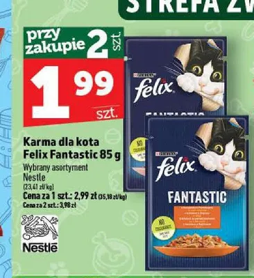 Karma dla kota Felix Fantastic promocja w TOPAZ
