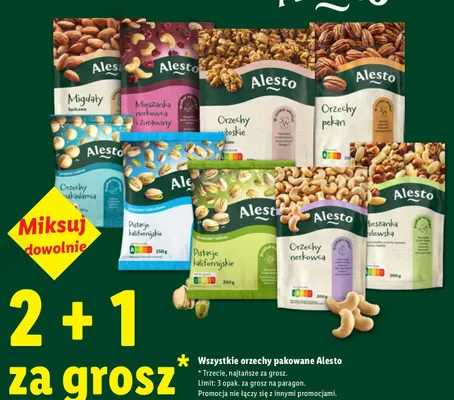 Migdały łuskane Alesto promocja w Lidl