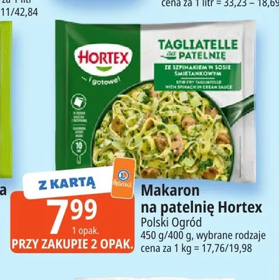 Makaron na patelnię Hortex promocja w Leclerc