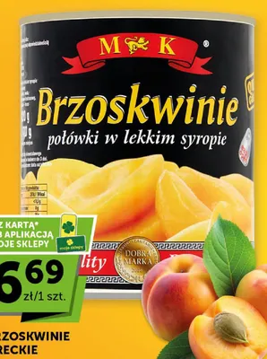 Brzoskwinie greckie w syropie promocja w ABC