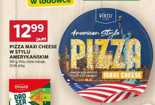 Pizza Maxi Cheese w stylu amerykańskim Virtu promocja w Stokrotka
