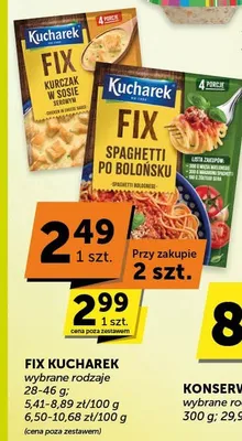 Fix Spaghetti po bolońsku promocja w ABC