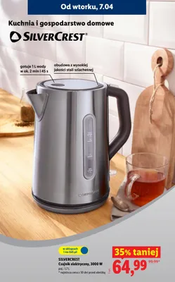 Czajnik elektryczny 3000 W promocja w Lidl