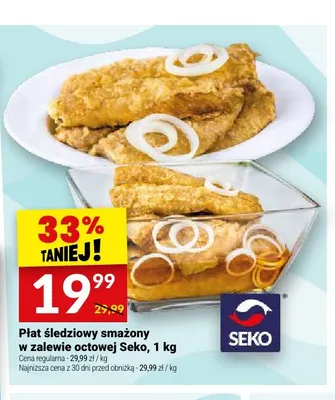 Płat śledziowy smażony w zalewie octowej Seko promocja w Twój Market