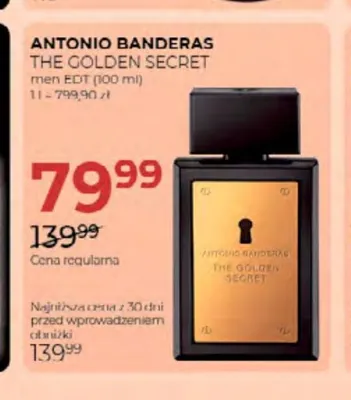 Woda toaletowa Antonio Banderas The Golden Secret promocja w Drogerie Jawa
