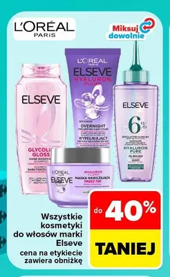 Kosmetyki do włosów marki Elseve promocja w Carrefour Market
