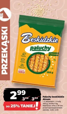 Paluchy beskidzkie Aksam z sezamem promocja w Netto
