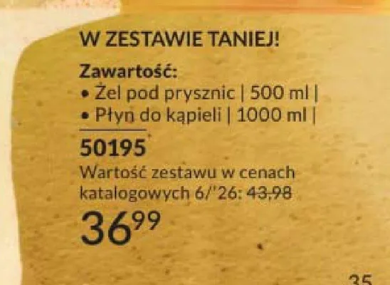 Zestaw Avon Senses Soak Up The Sun: Żel pod prysznic + Płyn do kąpieli promocja w AVON