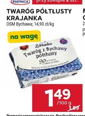 Twaróg półtłusty krajanka OSM Bychawa promocja w Stokrotka