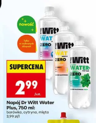 Napój Dr Witt Water Plus mięta promocja w Biedronka