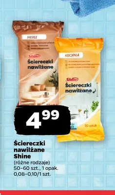 Ściereczki nawilżane Shine Meble promocja w Netto
