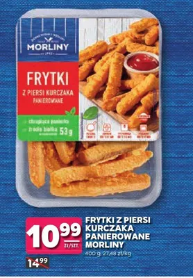 Frytki z piersi kurczaka panierowane Morliny promocja w Stokrotka