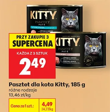 Pasztet dla kota Kitty z tuńczykiem promocja w Biedronka