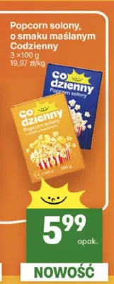 Popcorn o smaku maślanym Codzienny promocja w Delikatesy Centrum