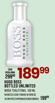 Woda toaletowa Hugo Boss Bottled Unlimited promocja w Drogerie Natura