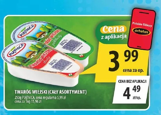 Twaróg wiejski Piątnica promocja w Arhelan