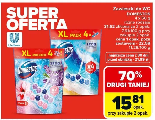 Zawieszki do WC różne rodzaje promocja w Carrefour Market
