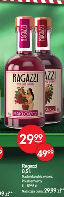 Likier Ragazzi nadwiślańskie wiśnie promocja w Żabka