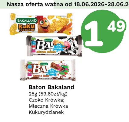 Baton Bakaland BA! Czoko Krówka promocja w Limonka