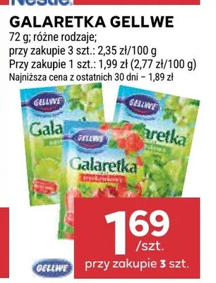 Galaretka gellwe różne rodzaje promocja w Stokrotka