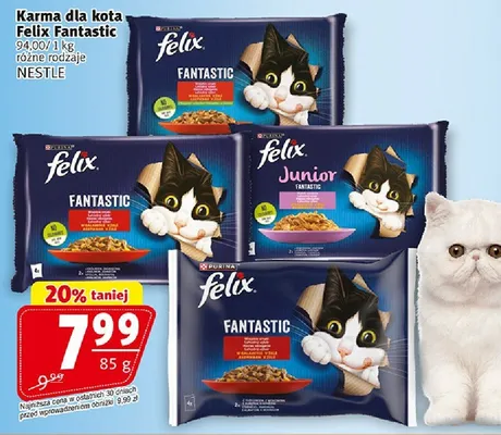 Karma dla kota Felix Fantastic Nestle promocja w Prim Market