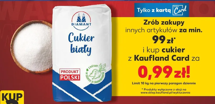 Cukier biały promocja w Kaufland