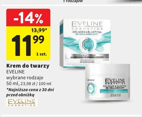 Krem do twarzy Eveline Cosmetics promocja w Intermarche