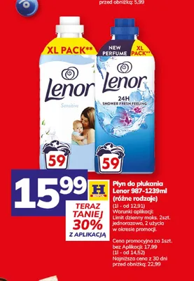 Płyn do płukania Lenor Shower Fresh Feeling promocja w Hitpol