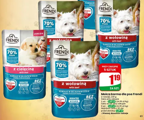 Karma dla psa z wołowiną BIOFEED promocja w Dino