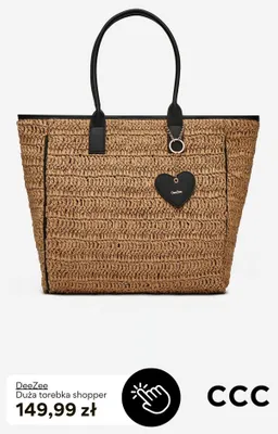 Torebka shopper duża DeeZee promocja w CCC