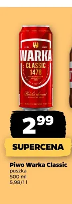 Piwo Warka Classic promocja w Netto
