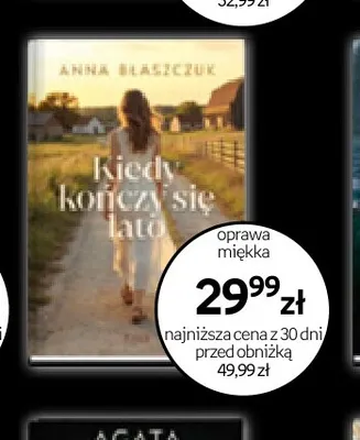 Książka Kiedy kończy się lato Anna Błaszczuk promocja w Empik