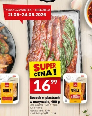 Boczek w plastrach w marynacie Białecki promocja w Twój Market