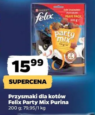 Przysmaki dla kotów Felix Party Mix Purina promocja w Netto