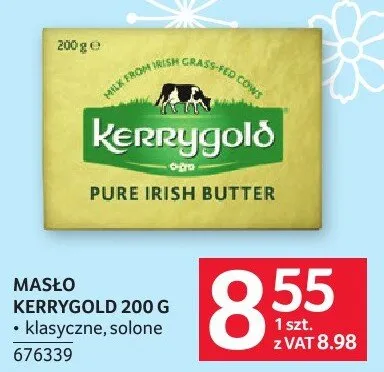 Masło Kerrygold 200 g klasyczne, solone promocja w Selgros